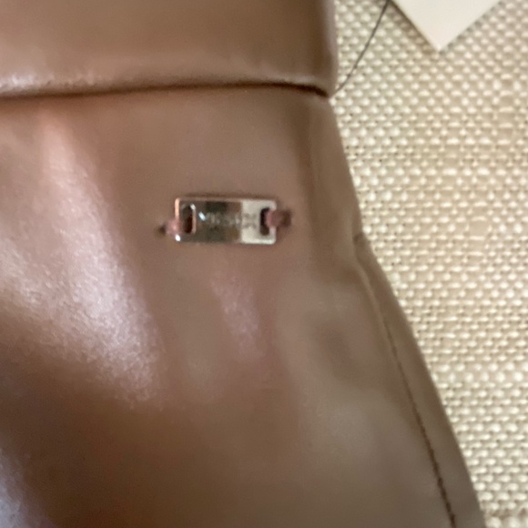 Mexx Bronze Pull Up Faux Leather Style Casual Office Skirt- Sz-S - Picture 16 of 16